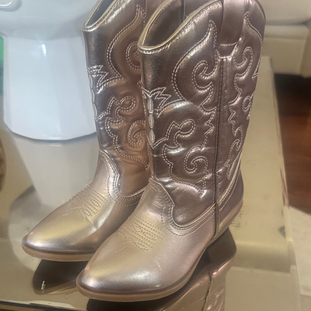 Metallic Western Cowboy Boots Tucker & Tate